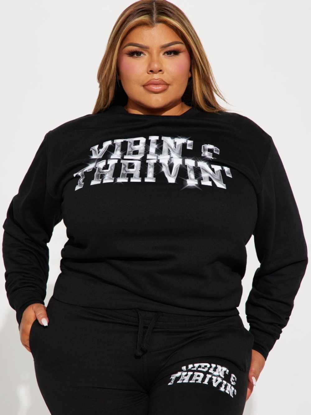 Fashion Nova Black Sweatshirt 2XL NWT